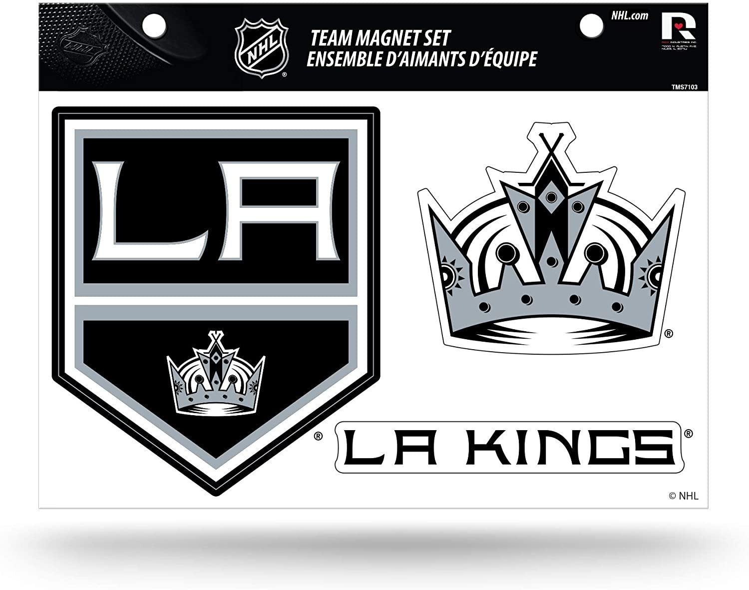 Los Angeles Kings Multi Magnet Sheet Shape Cut 8x11 Inch