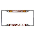 Washington Commanders Metal License Plate Frame Chrome Tag Cover 6x12 Inch