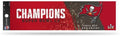 Buccaneers LV Champions Bumper Sticker Flat Vinyl Decal Auto Home Sticker Emblem Football