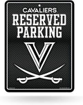 University of Virginia Cavaliers Metal Parking Novelty Wall Sign 8.5 x 11 Inch Carbon Fiber Design