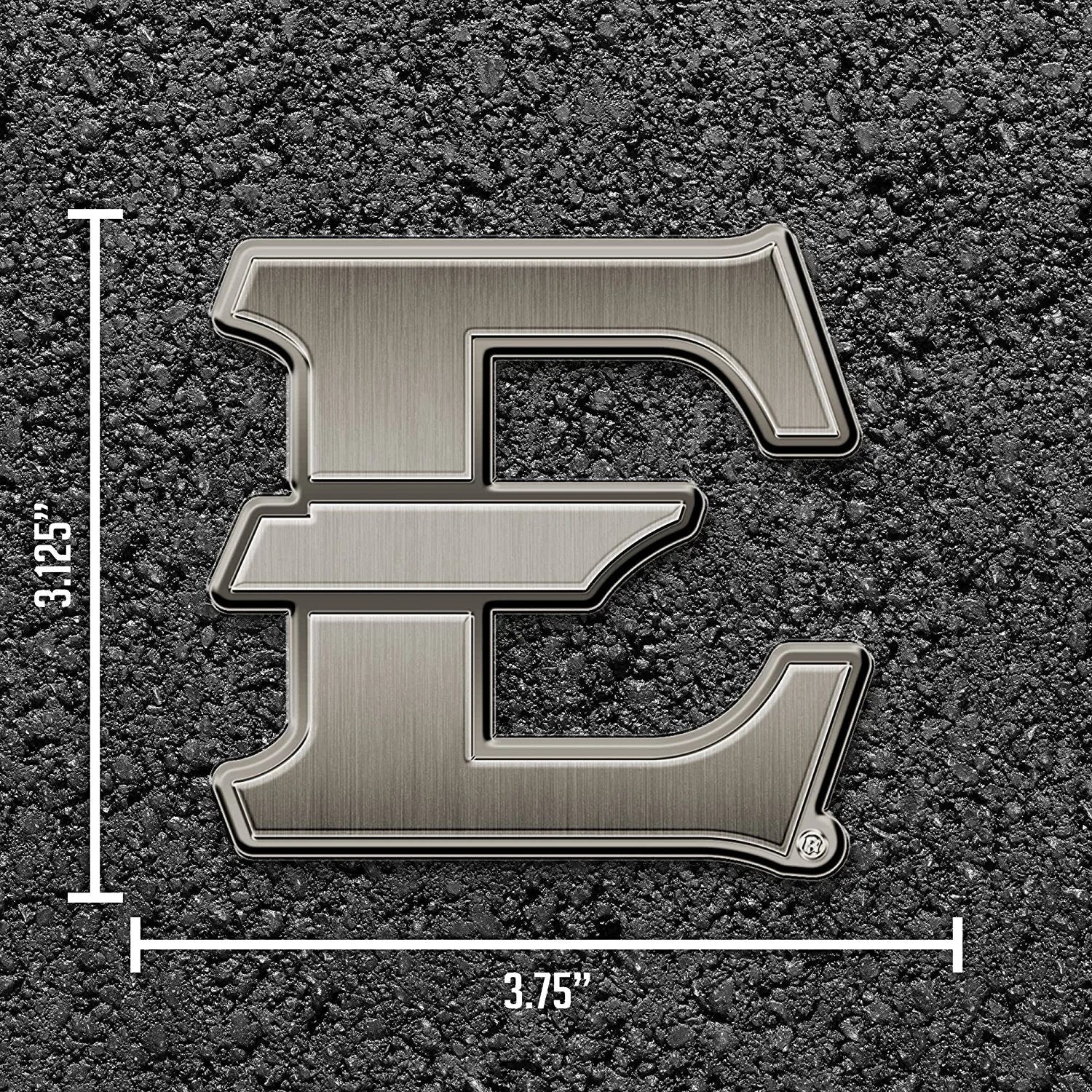 East Tennessee State University Buccaneers Solid Metal Auto Emblem Antique Nickel for Car/Truck/SUV