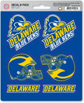 University of Delaware Blue Hens 6-Piece Decal Sticker Set, 5x6 Inch Sheet, Gift for football fans for any hard surfaces around home, automotive, personal items