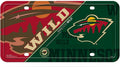 Minnesota Wild Metal Auto Tag License Plate, Split Design, 6x12 Inch