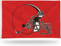 Cleveland Browns Premium 3x5 Feet Flag Banner, Logo Design, Metal Grommets, Outdoor Use, Single Sided