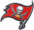 Tampa Bay Buccaneers Premium Solid Metal Color Chrome Auto Emblem Decal