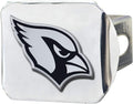 Arizona Cardinals Hitch Cover Solid Metal with Raised Chrome Metal Emblem 2" Square Type III