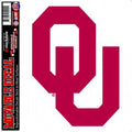 University of Oklahoma Sooners 12 Inch Decal Sticker, Shape Cut, Flat Vinyl, Auto Home Use, Full Adhesive Backing