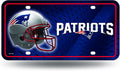 New England Patriots Metal Auto Tag License Plate, Helmet Design, 12x6 Inch