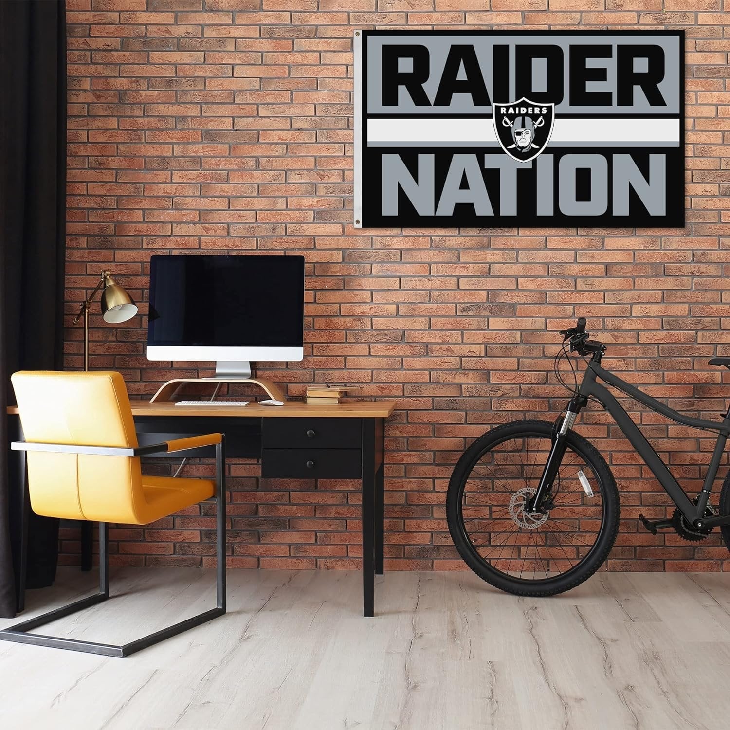 Las Vegas Raiders Premium 3x5 Foot Flag Banner, Bold Design, Metal Grommets, Outdoor Indoor Use, Single Sided