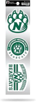 Rico Industries NCAA Northwest Missouri State Bearcats 3-Piece Retro Spirit Decals