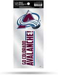 NHL Colorado Avalanche Double Up Die Cut 2-Piece Sticker Sheet