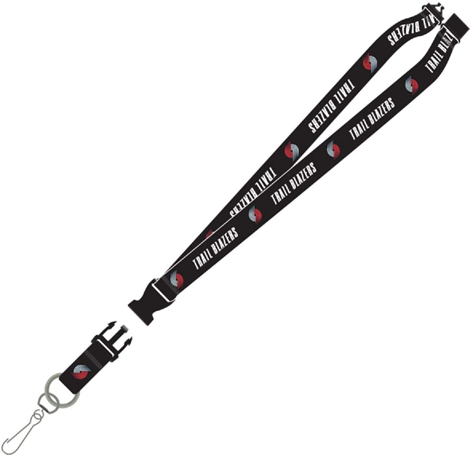 Portland Trail Blazers Premium Lanyard Keychain Double Sided Breakaway Safety Design Adult 18 Inch