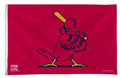 St Louis Cardinals Premium 3x5 Feet Flag Banner, Retro Batter Logo, Metal Grommets, Outdoor Indoor, Single Sided