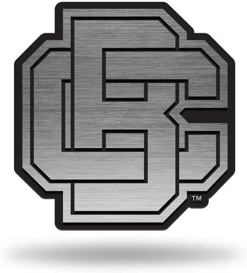 Bethune Cookman University Wildcats Premium Solid Metal Raised Auto Emblem, Antique Nickel Finish, Shape Cut, Adhesive Backing